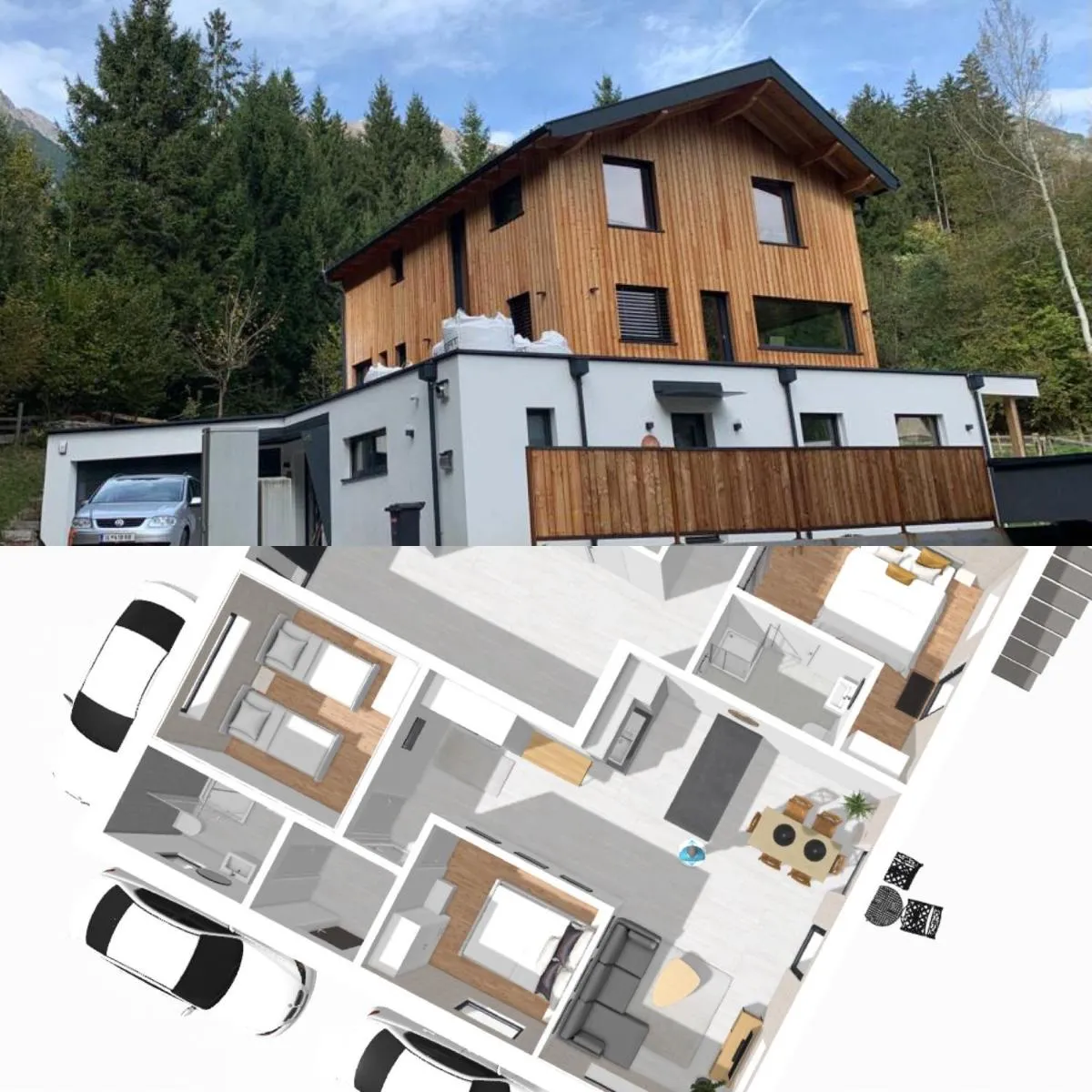 Image 3 of Waldblick – modern wohnen – Self-Check-In – direkt am Wald – kein Verkehr – in 10 Minuten im Innsbrucker Zentrum – vorm Haus parken